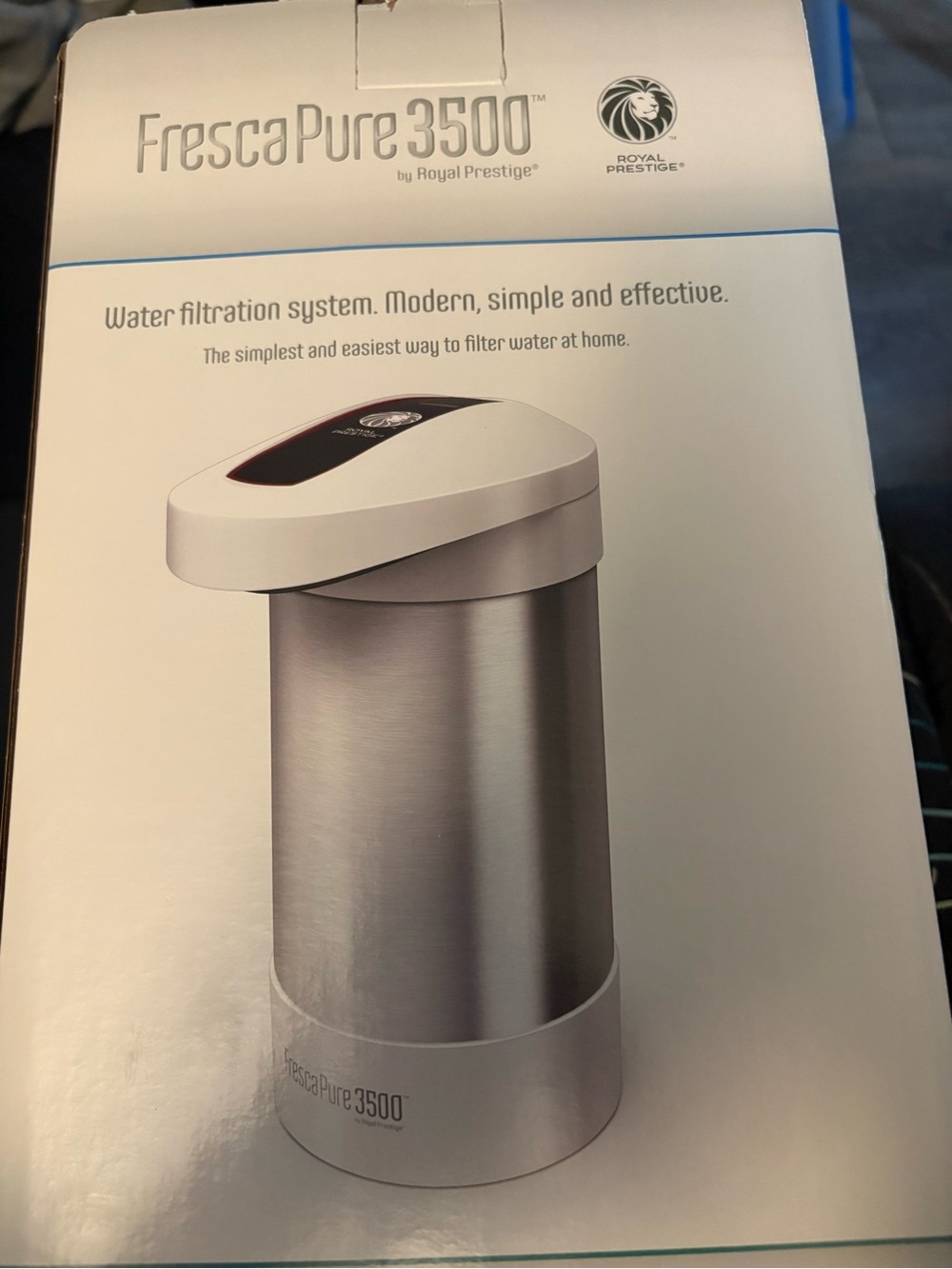 FrescaPure 3500 Water Filtration System - Silver/White